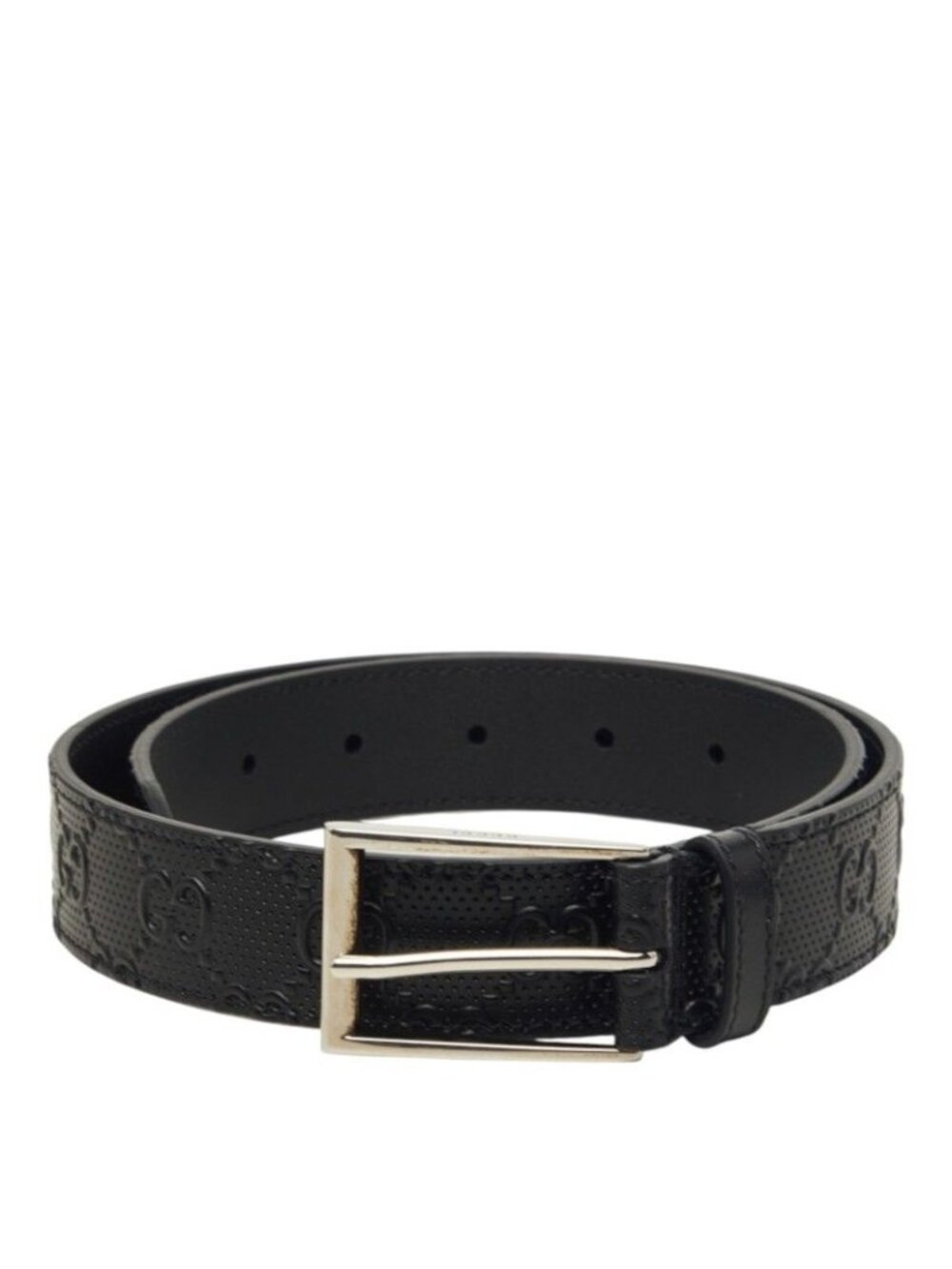 Gucci Guccissima Belt 70/28 Black Leather